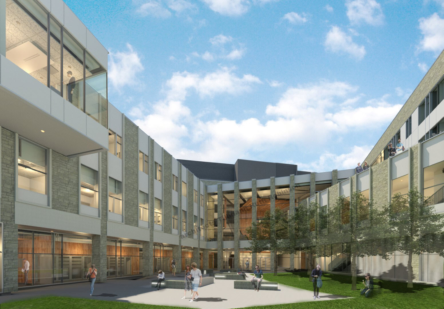 Exterior courtyard